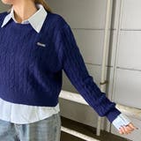 ケーブルニットプルオーバー・シャツアンサンブル | non-hedge | 詳細画像20