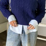 ケーブルニットプルオーバー・シャツアンサンブル | non-hedge | 詳細画像21