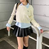 ケーブルニットプルオーバー・シャツアンサンブル | non-hedge | 詳細画像2