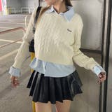 ケーブルニットプルオーバー・シャツアンサンブル | non-hedge | 詳細画像3