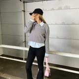 ケーブルニットプルオーバー・シャツアンサンブル | non-hedge | 詳細画像6