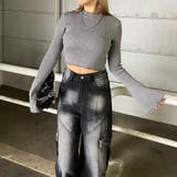 ラメ袖フレアニットトップス | non-hedge  | 詳細画像11 