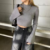 ラメ袖フレアニットトップス | non-hedge  | 詳細画像12 