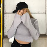 ラメ袖フレアニットトップス | non-hedge  | 詳細画像15 