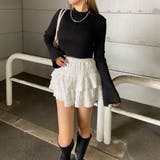 ラメ袖フレアニットトップス | non-hedge  | 詳細画像20 