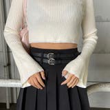 ラメ袖フレアニットトップス | non-hedge  | 詳細画像31 