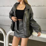 合成皮革ジャケット・スカートセットアップ | non-hedge  | 詳細画像1 