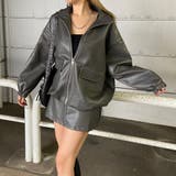 合成皮革ジャケット・スカートセットアップ | non-hedge  | 詳細画像9 