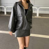 合成皮革ジャケット・スカートセットアップ | non-hedge  | 詳細画像10 