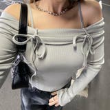 リブオフショルダートップス | non-hedge  | 詳細画像22 