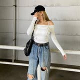 リブオフショルダートップス | non-hedge  | 詳細画像2 