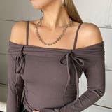 リブオフショルダートップス | non-hedge  | 詳細画像28 