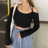 ブラック | 2連リブトップス | non-hedge 