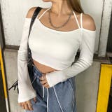 オフホワイト | 2連リブトップス | non-hedge 