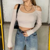 ベージュ | 2連リブトップス | non-hedge 