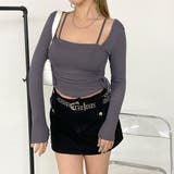 インナー付きサイドドロストトップス | non-hedge  | 詳細画像12 