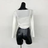 インナー付きサイドドロストトップス | non-hedge  | 詳細画像22 