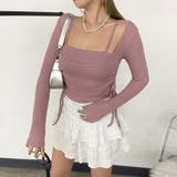 ピンク | インナー付きサイドドロストトップス | non-hedge 