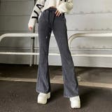 ブラック | ブリーチフレアパンツ | non-hedge 