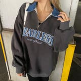 チャコール | デニムロゴZIPチュニック | non-hedge 