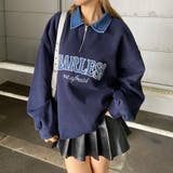 ネイビー | デニムロゴZIPチュニック | non-hedge 