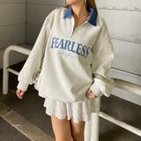 オートミール | デニムロゴZIPチュニック | non-hedge 