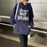 ビッグロゴ刺繍フードチュニック | non-hedge | 詳細画像10