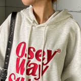 ビッグロゴ刺繍フードチュニック | non-hedge | 詳細画像35