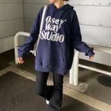 ビッグロゴ刺繍フードチュニック | non-hedge | 詳細画像8