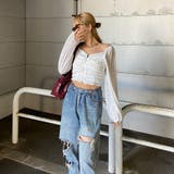 オフショルダーZIPトップス | non-hedge  | 詳細画像3 