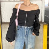 オフショルダーZIPトップス | non-hedge  | 詳細画像31 