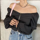 オフショルダーZIPトップス | non-hedge  | 詳細画像32 