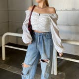 オフショルダーZIPトップス | non-hedge  | 詳細画像8 