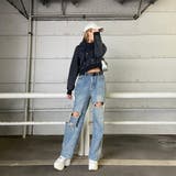 スタッズブリーチロゴフードショート | non-hedge  | 詳細画像2 