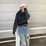 スタッズブリーチロゴフードショート | non-hedge  | 詳細画像3 