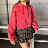 オレンジ | スタッズブリーチロゴフードショート | non-hedge 