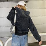 スタッズブリーチロゴフードショート | non-hedge  | 詳細画像5 