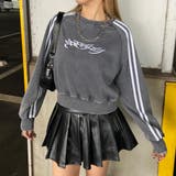 グレー | 刺繍ロゴラインプルオーバー | non-hedge