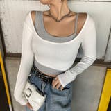 オフホワイト | インナー付きショートトップス | non-hedge 