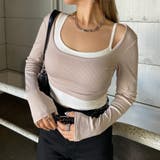 ベージュ | インナー付きショートトップス | non-hedge 