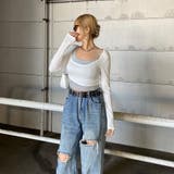 インナー付きショートトップス | non-hedge  | 詳細画像8 