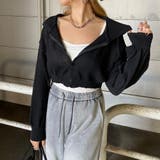 ブラック | ショートZIPパーカー | non-hedge 