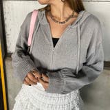 グレー | ショートZIPパーカー | non-hedge 