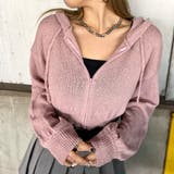 ピンク | ショートZIPパーカー | non-hedge 