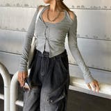 アンサンブル風サイドドロストトップス | non-hedge  | 詳細画像8 