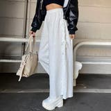 サイドレースアップカットワイドパンツ | non-hedge  | 詳細画像1 