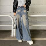 ブルー | 切替デニムカーゴパンツ | non-hedge 