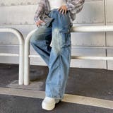 ブルー | タックデニムカーゴパンツ | non-hedge 