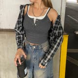 シルバーボタンアンサンブル風キャミソール | non-hedge  | 詳細画像12 