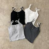 シルバーボタンアンサンブル風キャミソール | non-hedge  | 詳細画像22 